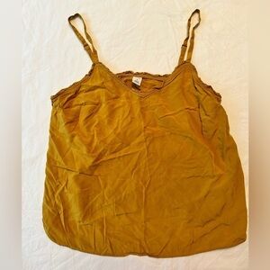 Women’s Tank Size Small Mustard Color Old Navy